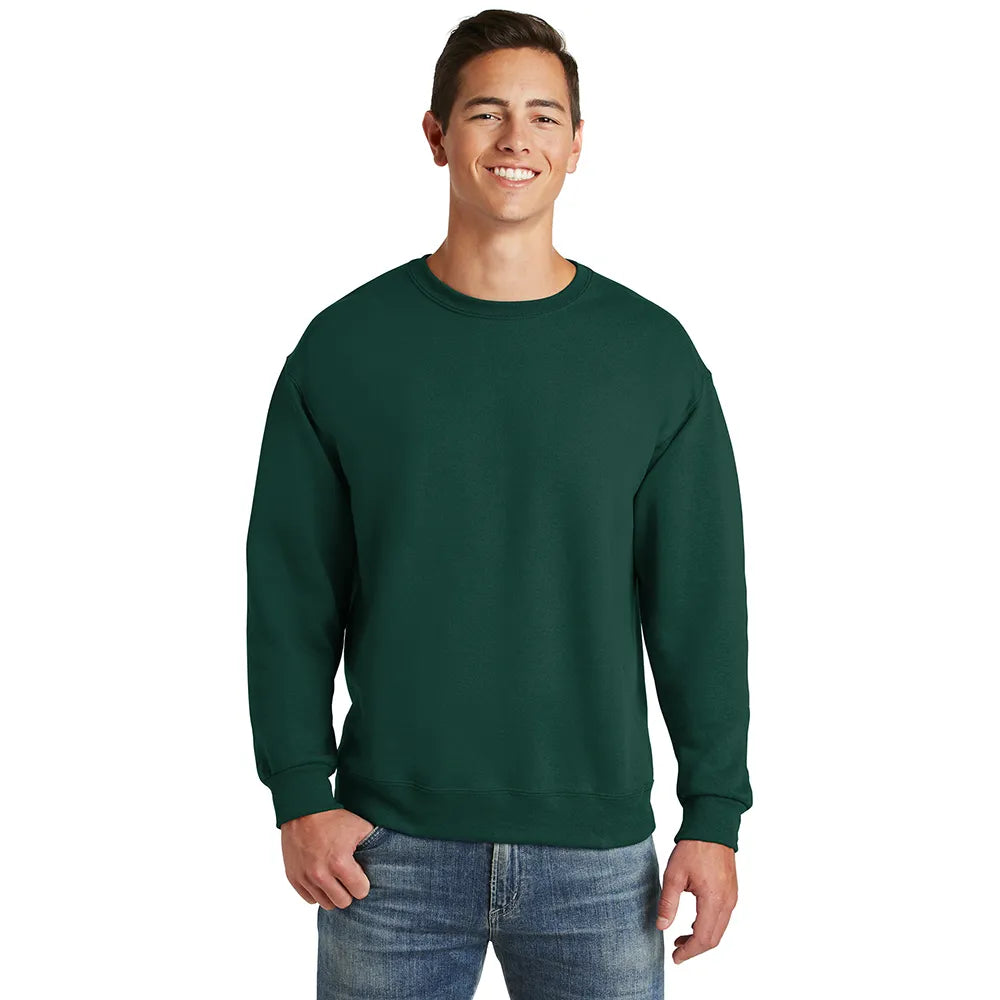 JERZEES SUPER SWEATS NuBlend Crewneck Sweatshirt Decorated - Forest Green