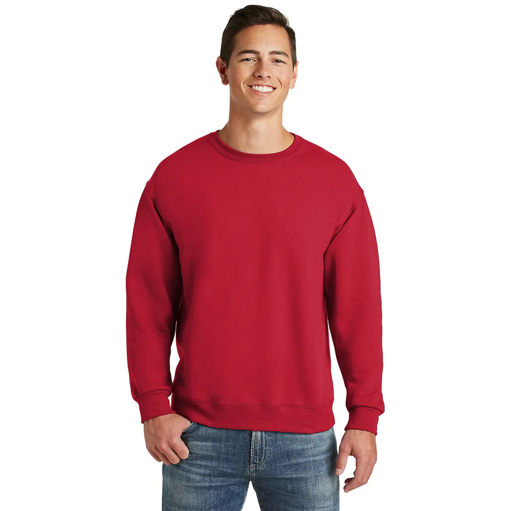 JERZEES SUPER SWEATS NuBlend Crewneck Sweatshirt Decorated - True Red