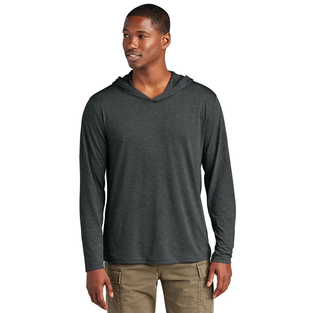 District Perfect Tri Long Sleeve Hoodie Decorated - Black Frost