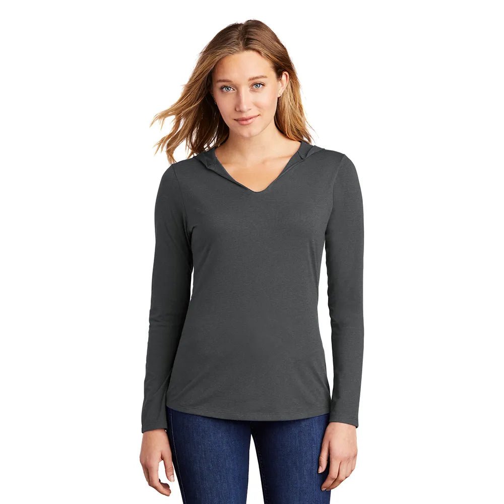 District District Women’s Perfect Tri Long Sleeve Hoodie - Charcoal Grey
