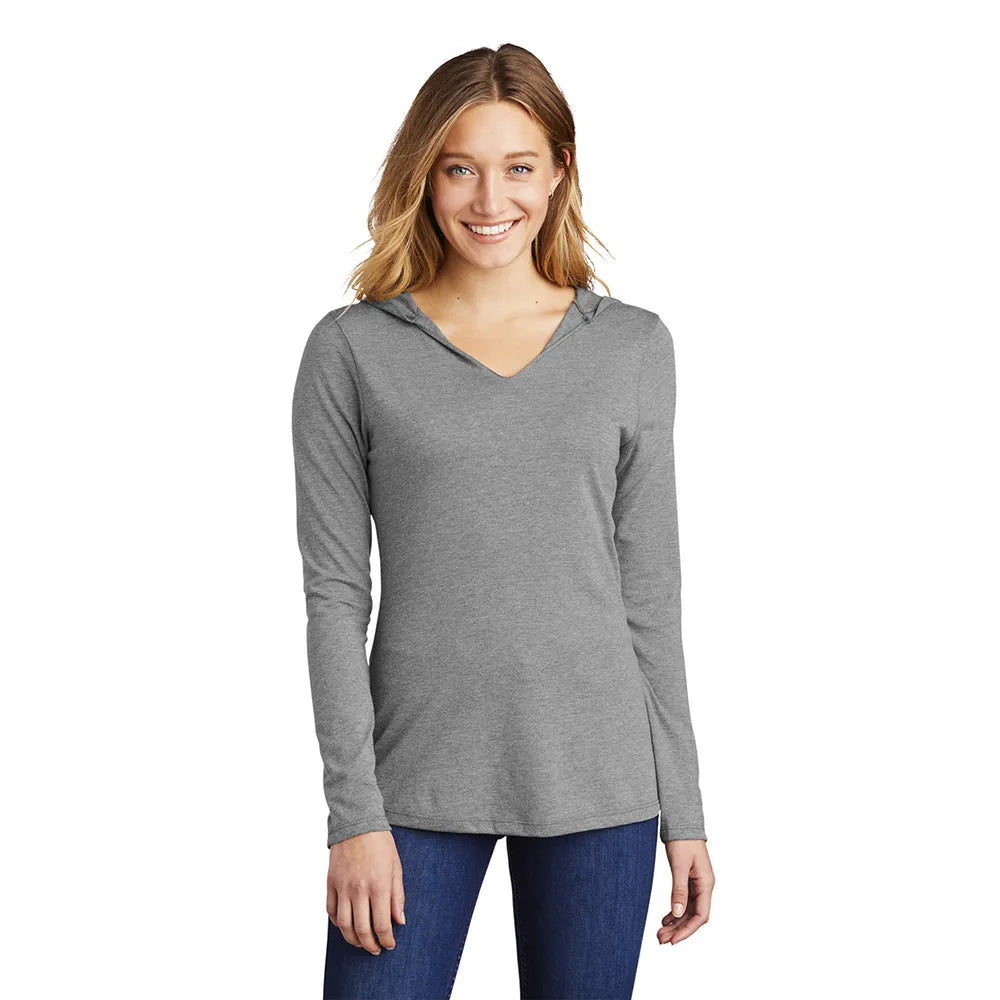 District District Women’s Perfect Tri Long Sleeve Hoodie - Grey Frost