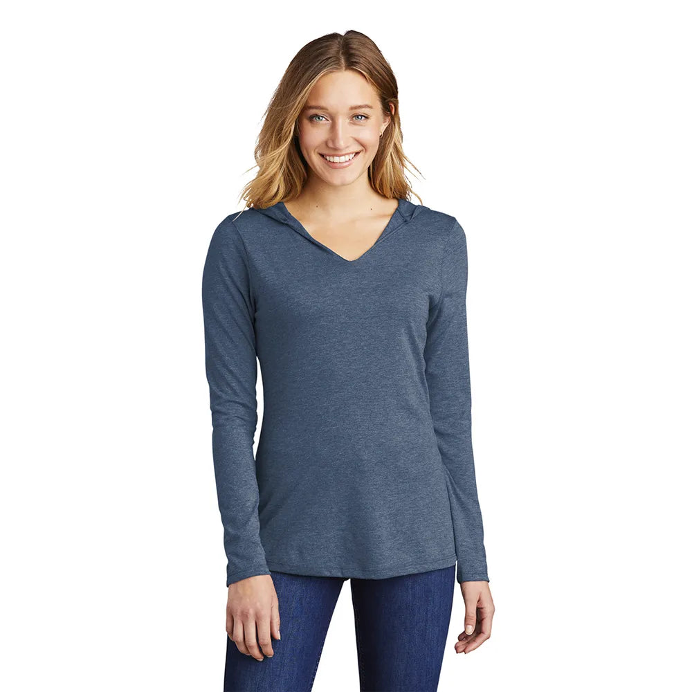 District District Women’s Perfect Tri Long Sleeve Hoodie - Navy Blue Frost
