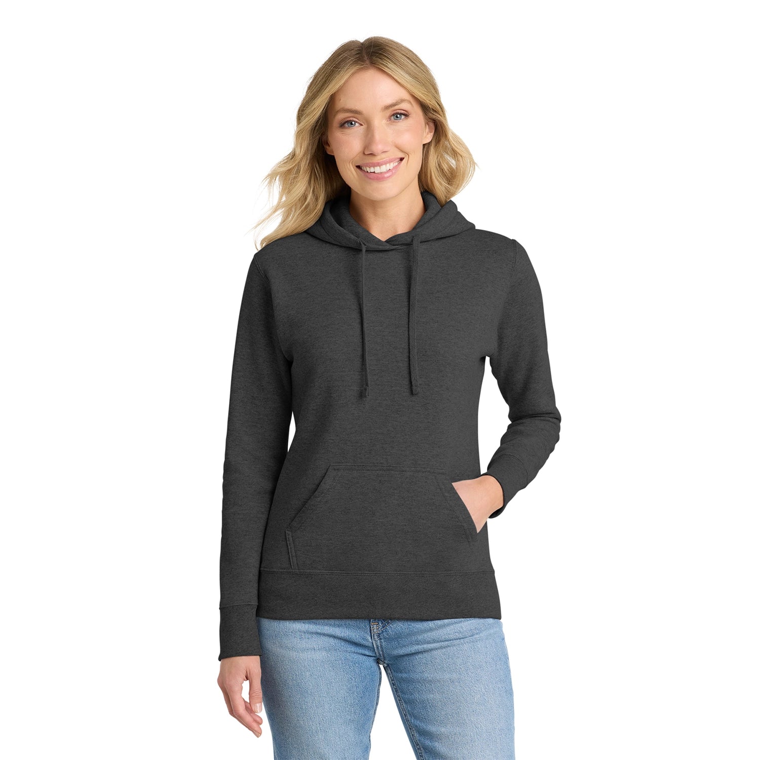 Port & Co Decorated Women's Core Fleece Pullover Hooded Sweatshirt