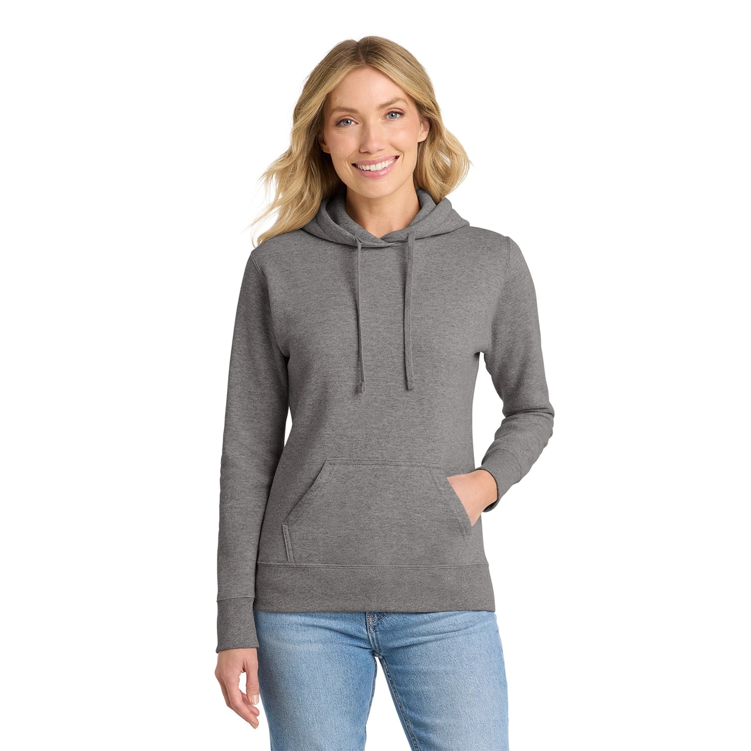 Port & Co Decorated Women's Core Fleece Pullover Hooded Sweatshirt