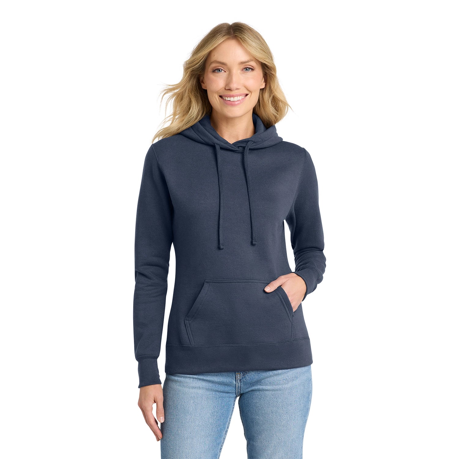 Port & Co Decorated Women's Core Fleece Pullover Hooded Sweatshirt