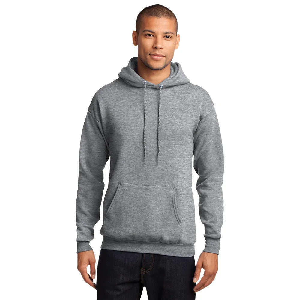 Port & Company Port & Company Core Fleece Pullover Hooded Sweatshirt - Athletic Grey Heather