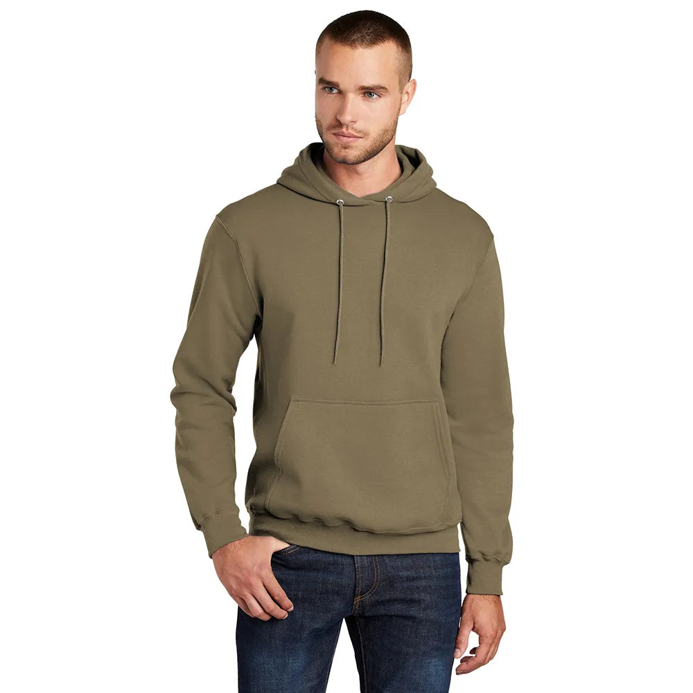Port & Company Port & Company Core Fleece Pullover Hooded Sweatshirt - Coyote Brown