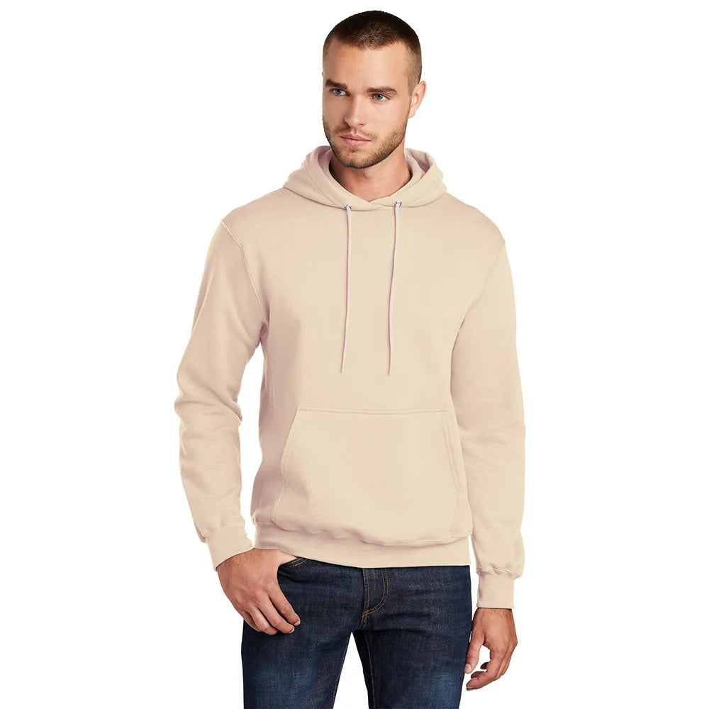 Port & Company Port & Company Core Fleece Pullover Hooded Sweatshirt - Creme Beige