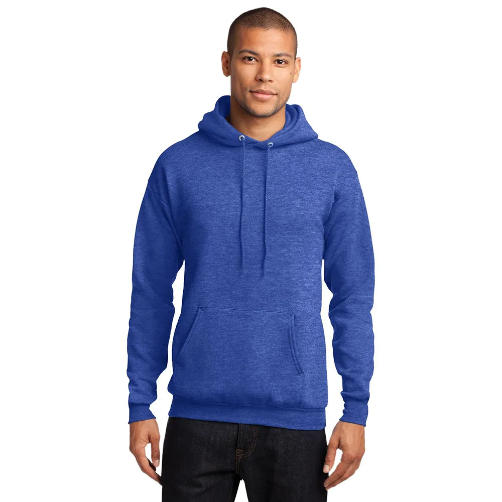 Port & Company Port & Company Core Fleece Pullover Hooded Sweatshirt - Heather Royal Blue