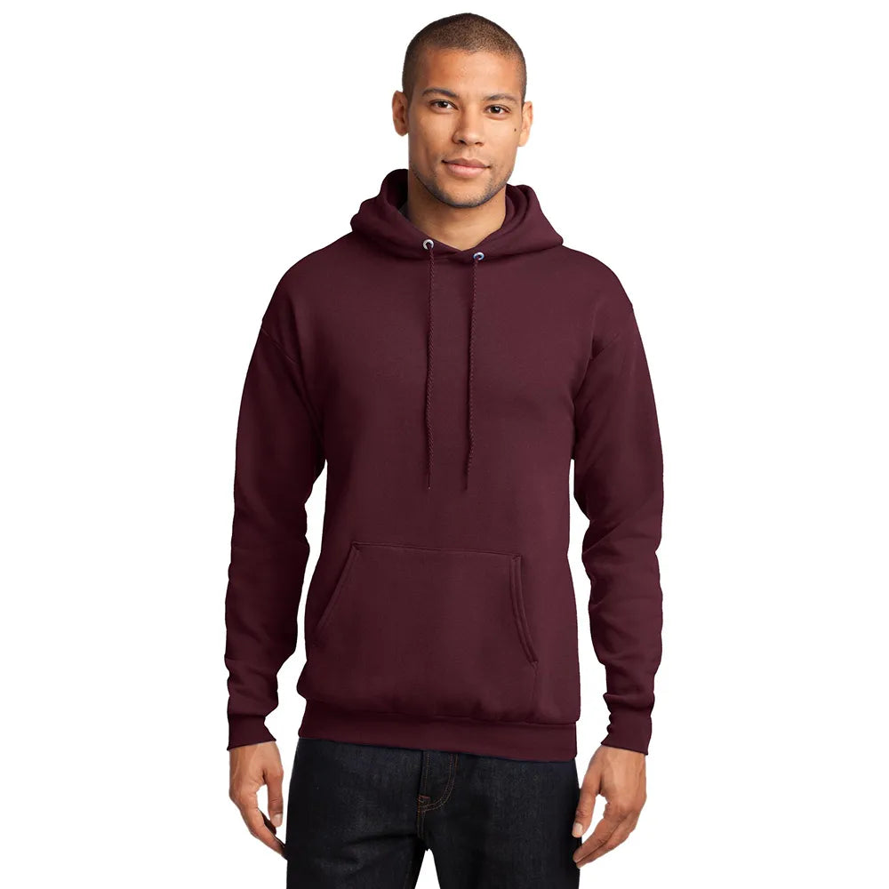 Port & Company Port & Company Core Fleece Pullover Hooded Sweatshirt - Maroon Red