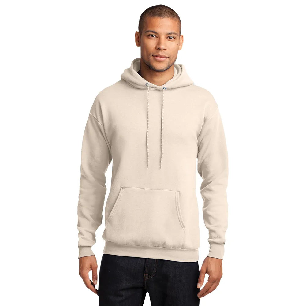Port & Company Port & Company Core Fleece Pullover Hooded Sweatshirt - Natural Beige