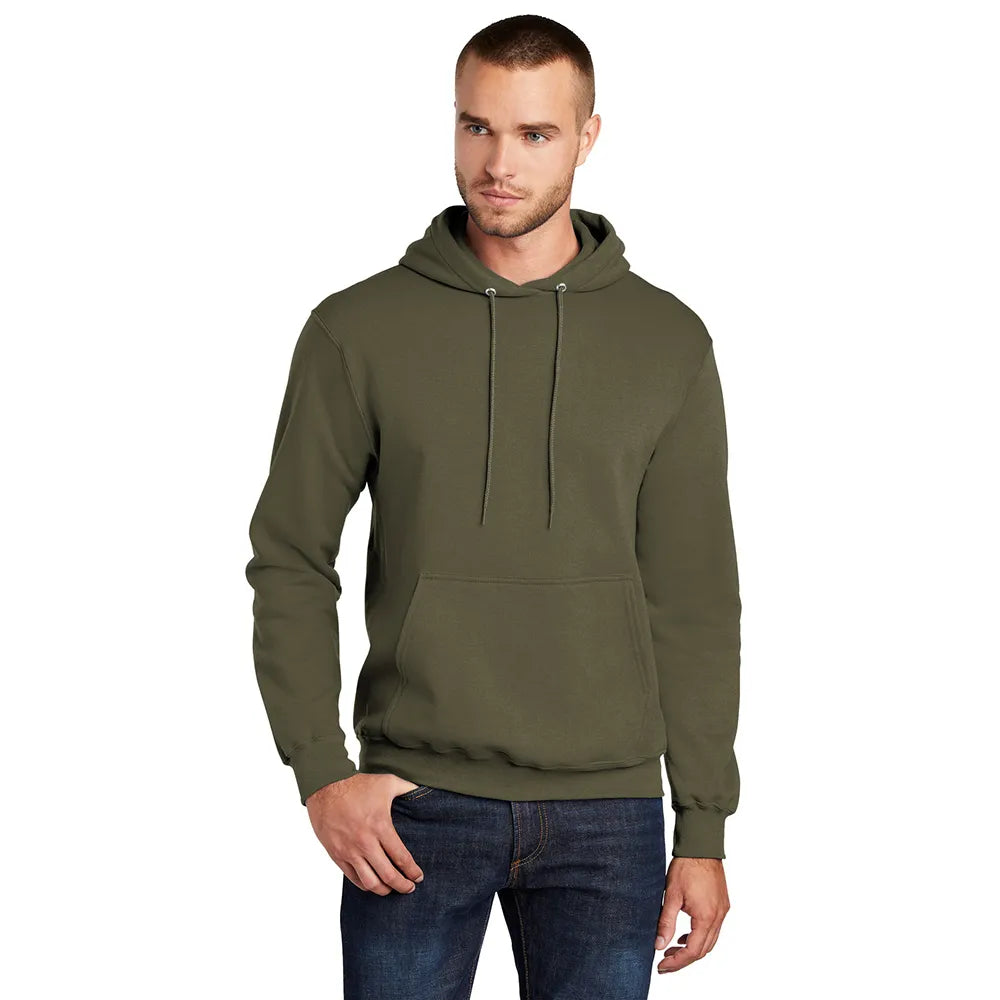 Port & Company Port & Company Core Fleece Pullover Hooded Sweatshirt - Olive Drab Green