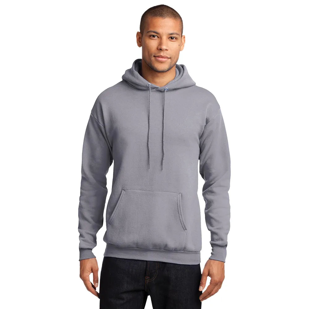 Port & Company Port & Company Core Fleece Pullover Hooded Sweatshirt - Silver Grey