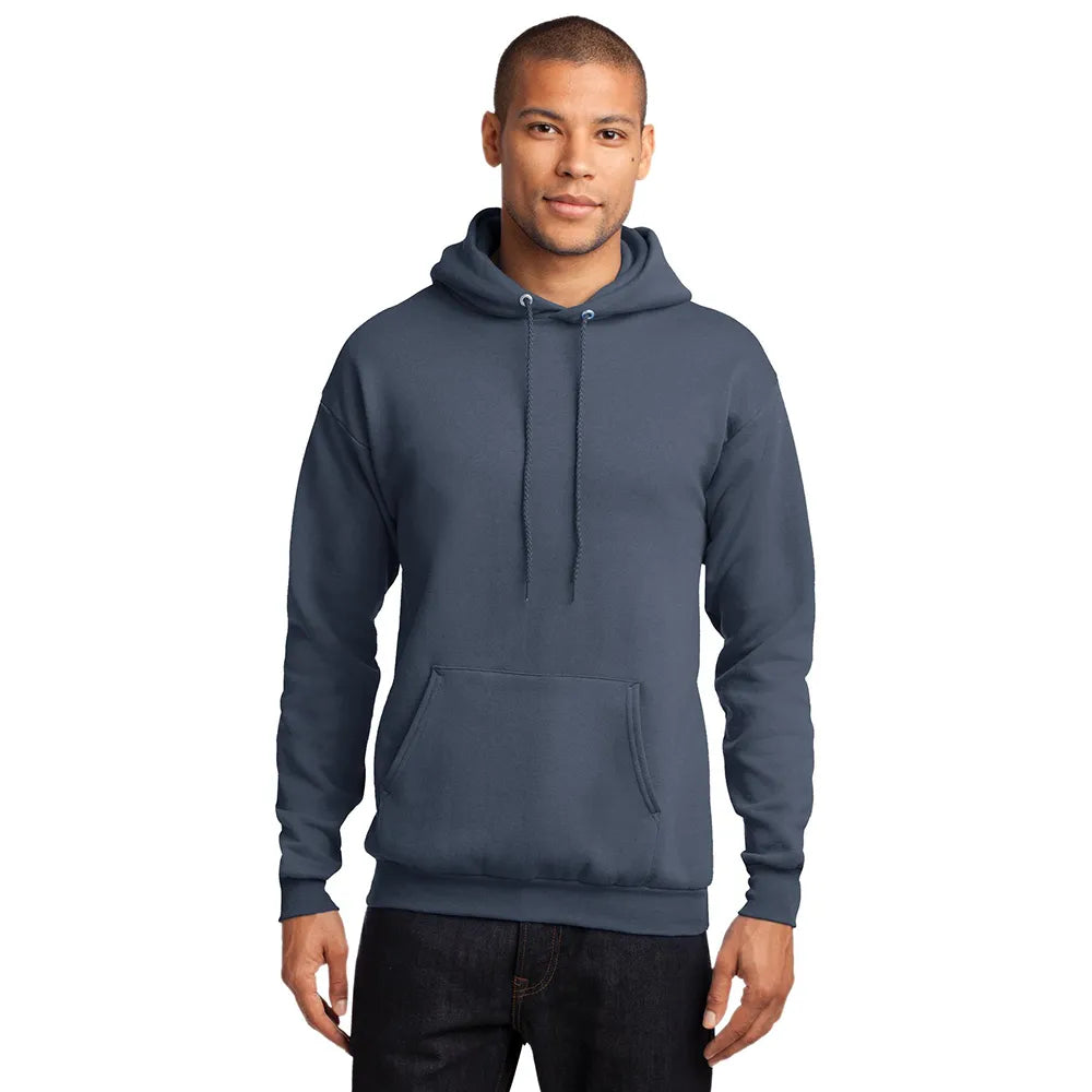 Port & Company Port & Company Core Fleece Pullover Hooded Sweatshirt - Steel Blue