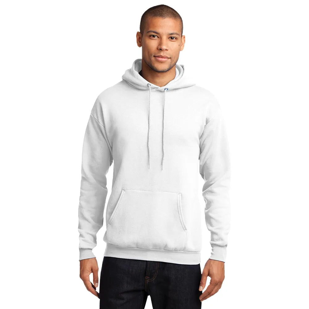 Port & Company Port & Company Core Fleece Pullover Hooded Sweatshirt - White