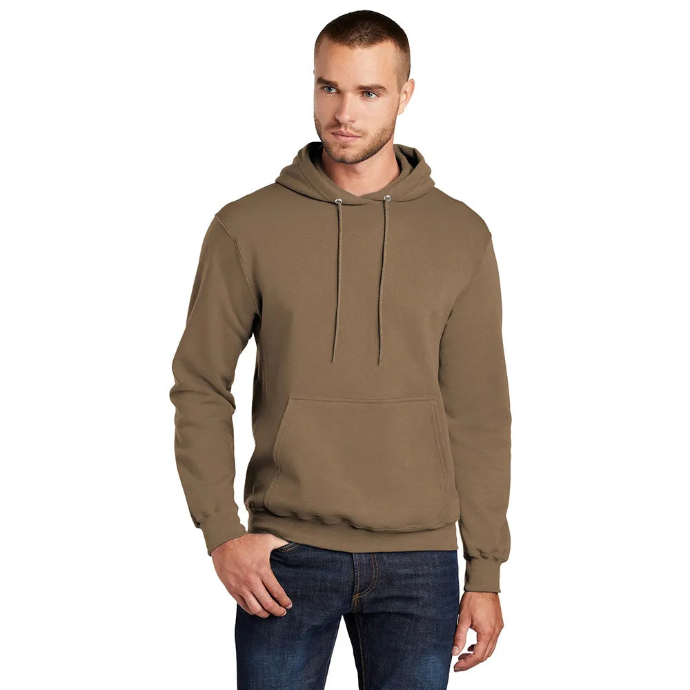 Port & Company Port & Company Core Fleece Pullover Hooded Sweatshirt - Woodland Brown