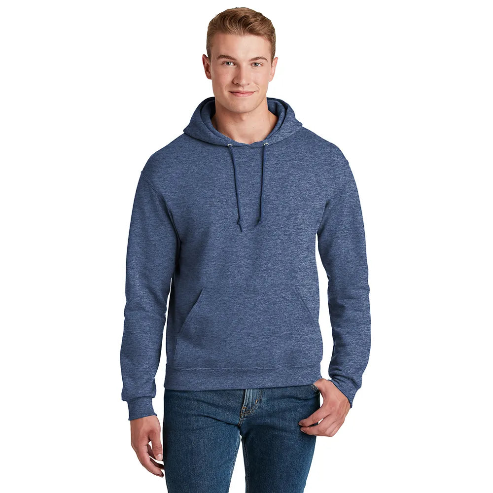 JERZEES - NuBlend Pullover Hooded Sweatshirt Decorated - Vintage Heather Maroon Red