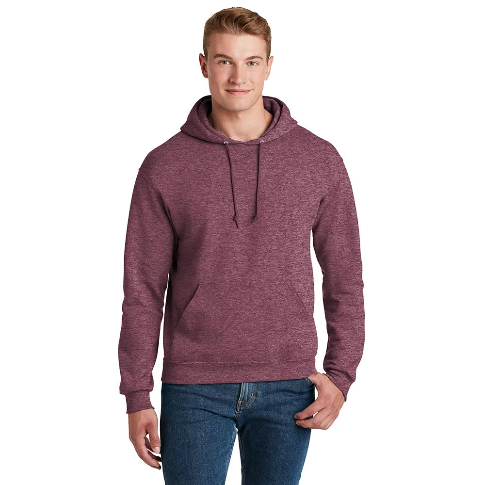 JERZEES - NuBlend Pullover Hooded Sweatshirt Decorated - Vintage Heather Navy Blue