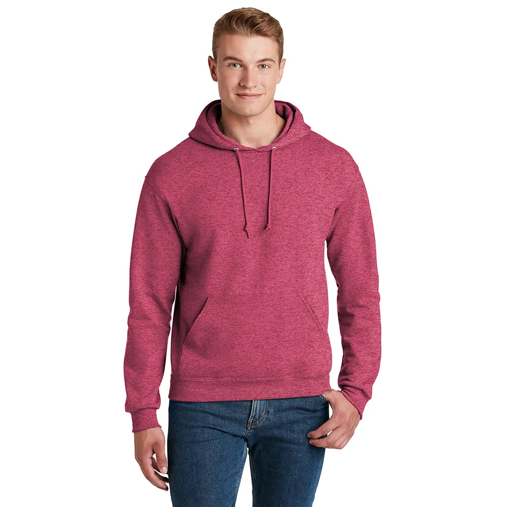 JERZEES - NuBlend Pullover Hooded Sweatshirt Decorated - White