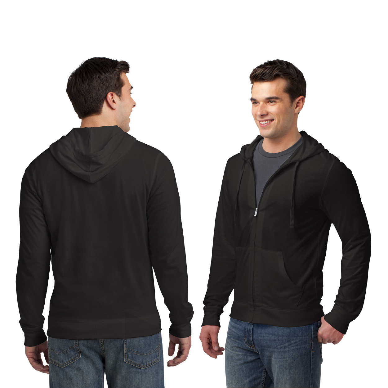 District Jersey Full-Zip Embroidered Hoodie