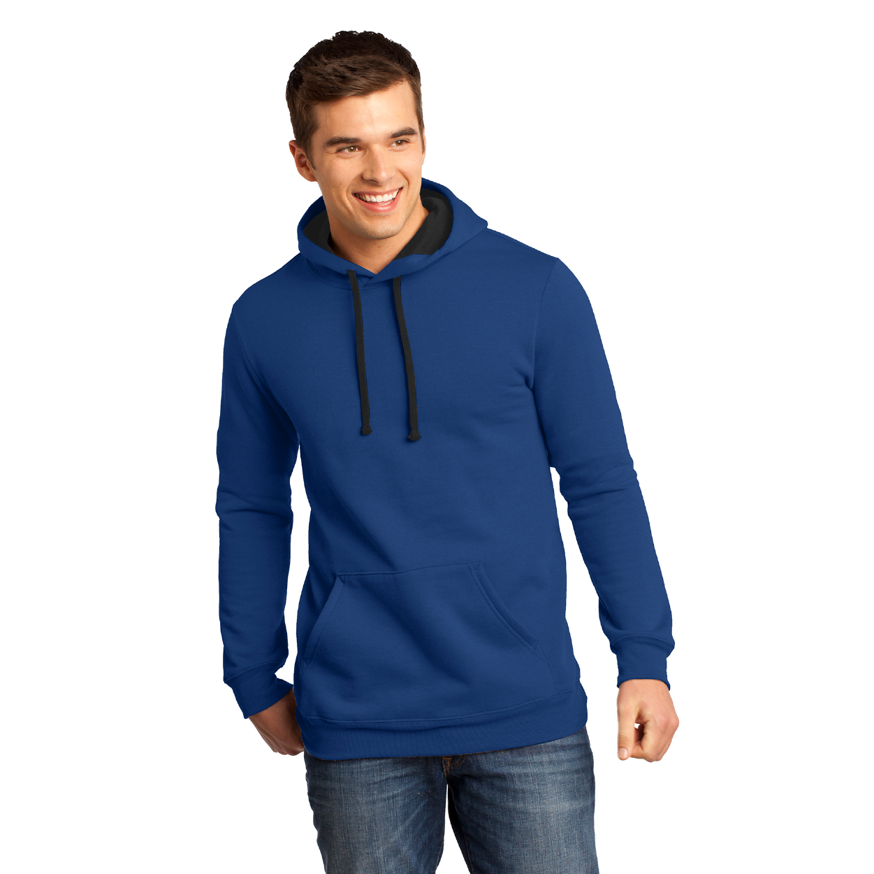 District The Concert Fleece Hoodie Decorated - Deep Royal Blue