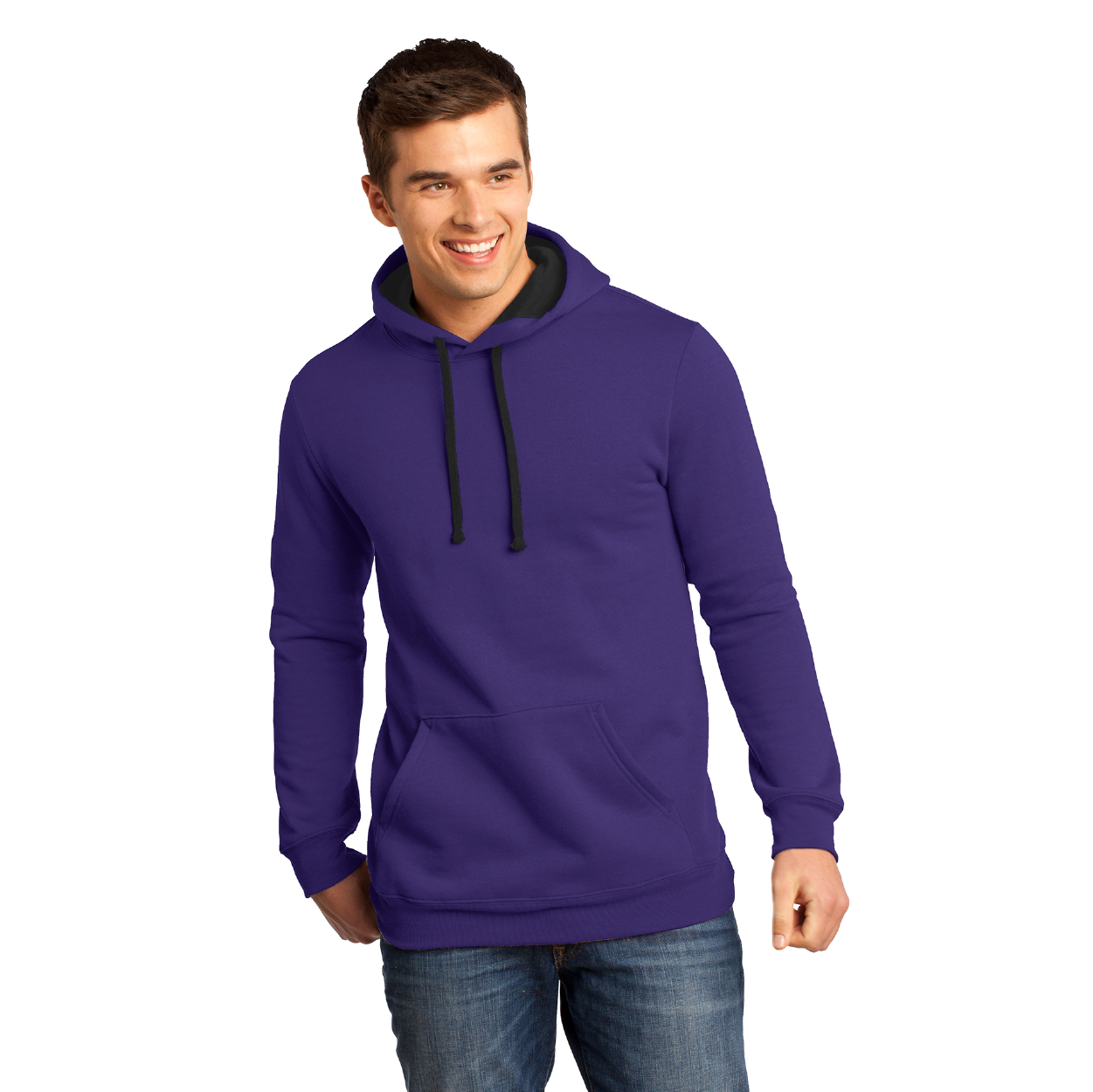 District The Concert Fleece Hoodie Decorated - Purple