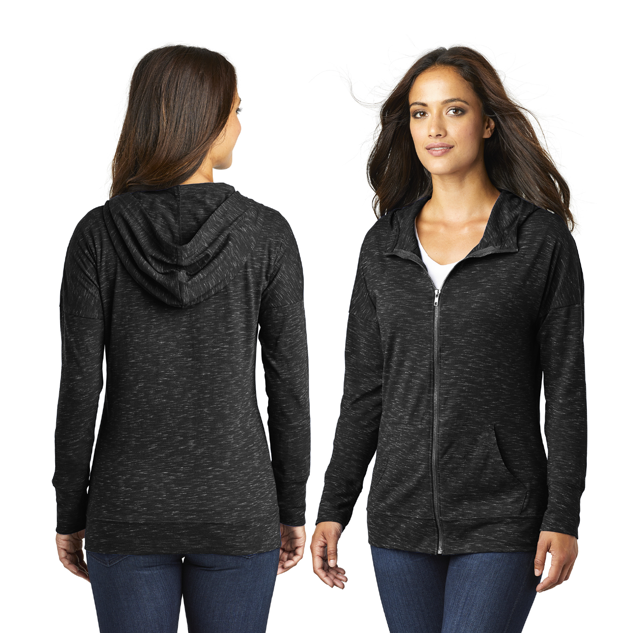 District Women’s Medal Full-Zip Hoodie Decorated