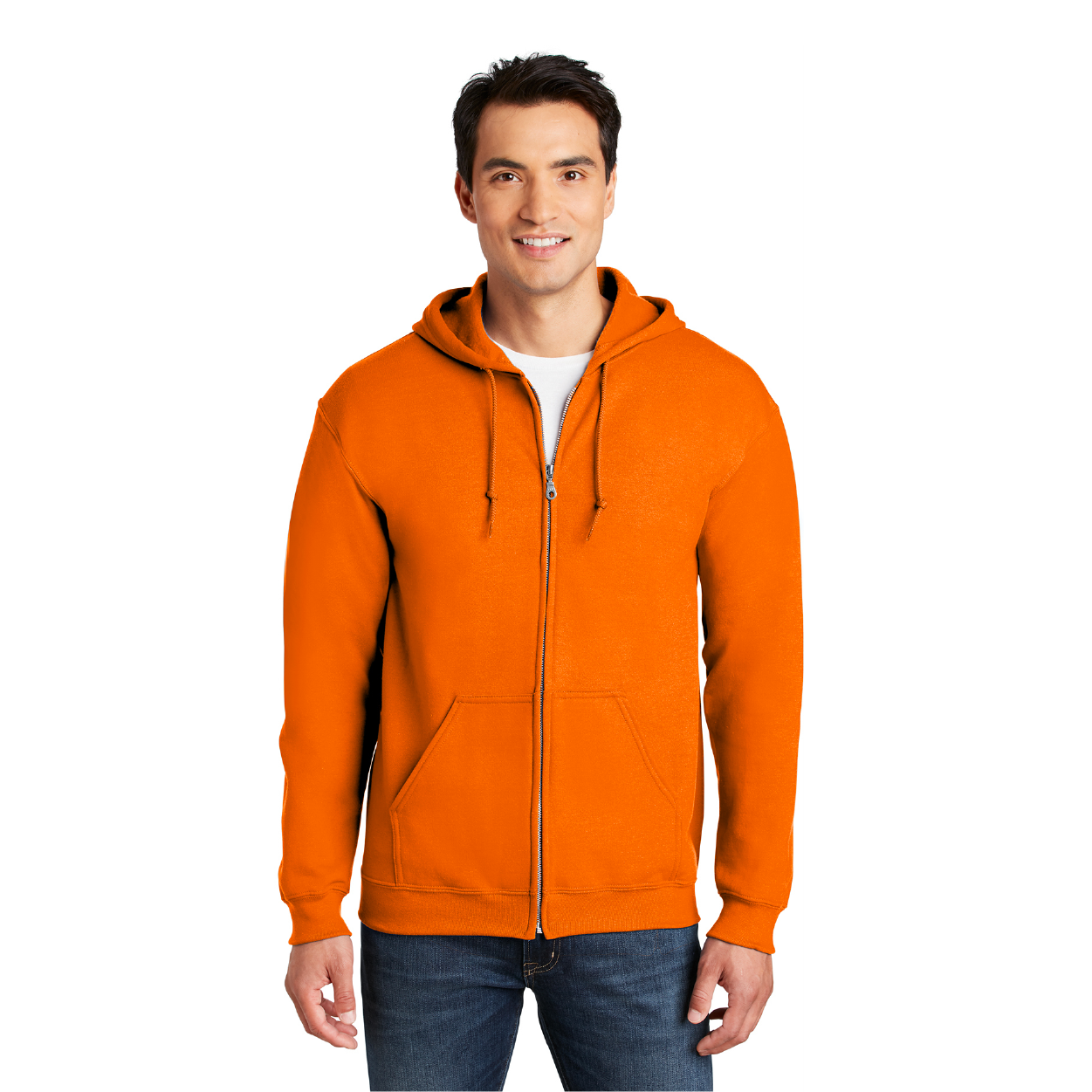 Gildan  Heavy Blend FullZip Hooded Sweatshirt Decorated