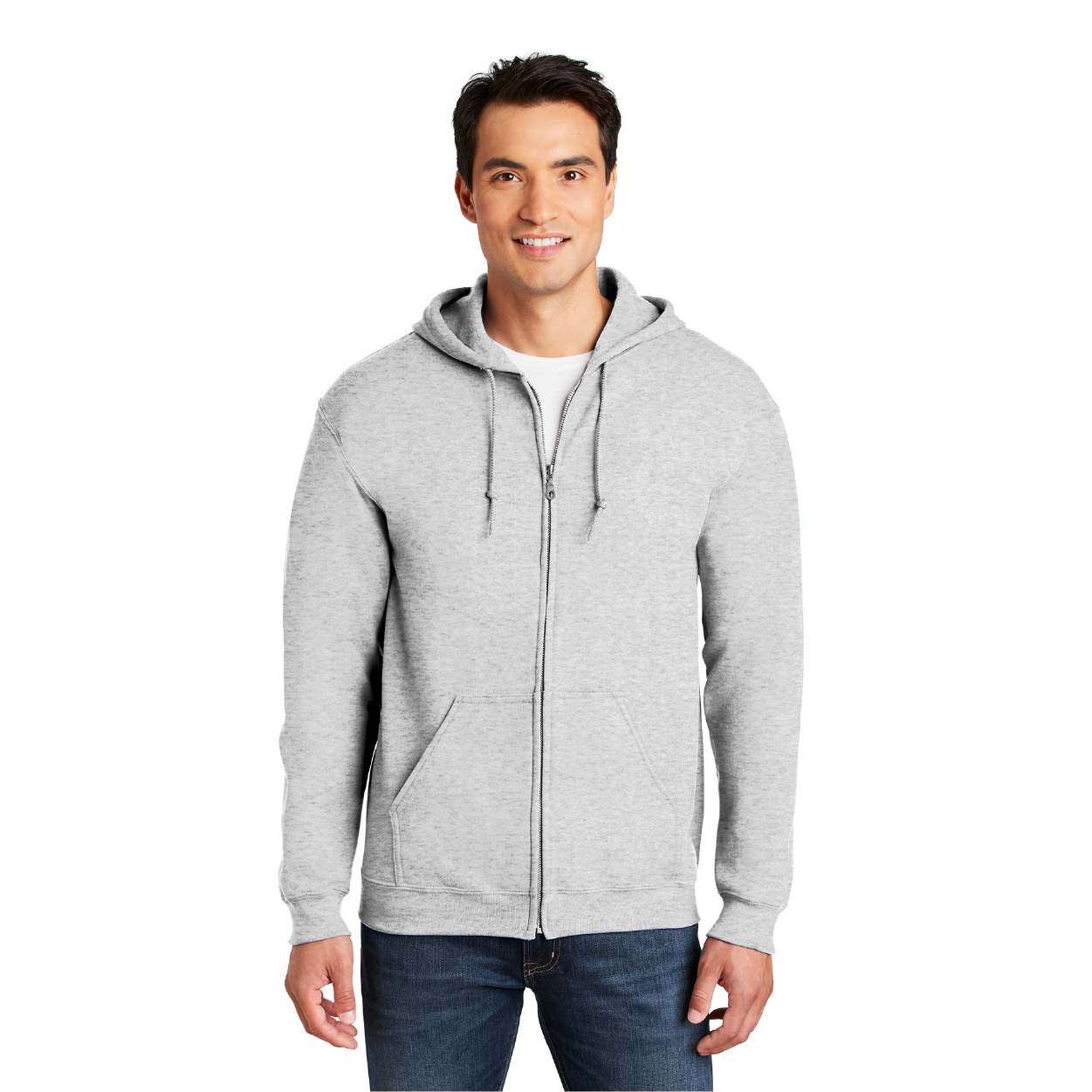 Gildan  Heavy Blend FullZip Hooded Sweatshirt Decorated
