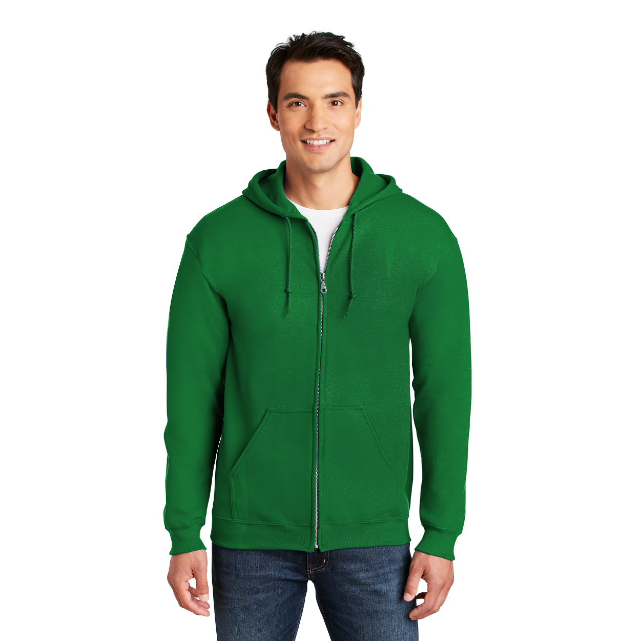 Gildan  Heavy Blend FullZip Hooded Sweatshirt Decorated