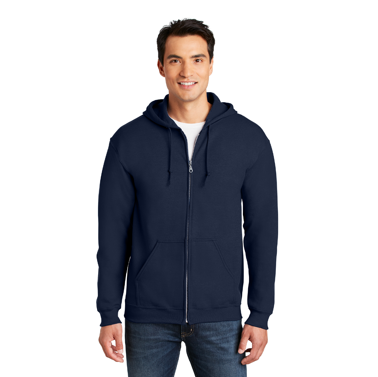 Gildan  Heavy Blend FullZip Hooded Sweatshirt Decorated