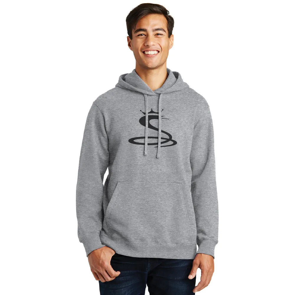 Port & Company Fan Favorite Fleece Pullover Hooded Sweatshirt Decorated - White