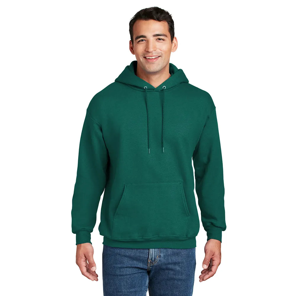 Hanes Ultimate Cotton - Pullover Hooded Sweatshirt Decorated - Cactus Green (PMS 5473C)