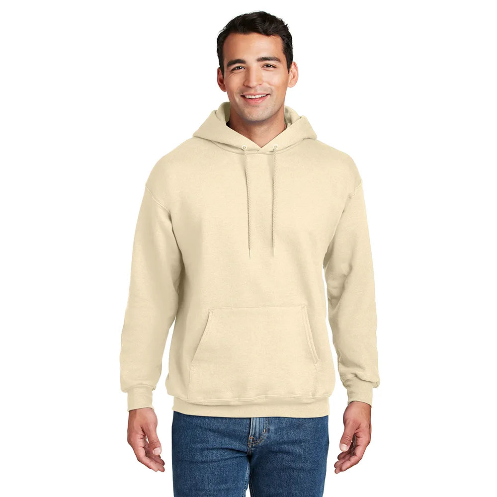 Hanes Ultimate Cotton - Pullover Hooded Sweatshirt Decorated - Natural Beige (PMS 468C)