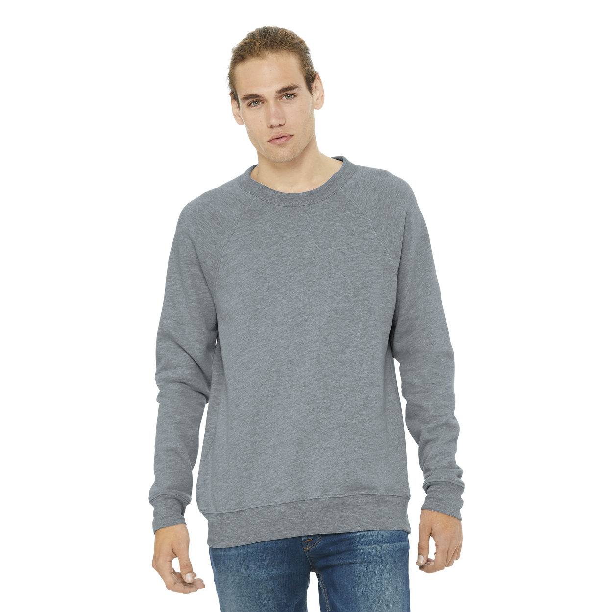 BELLA+CANVAS Unisex Sponge Fleece Raglan Sweatshirt Decorated