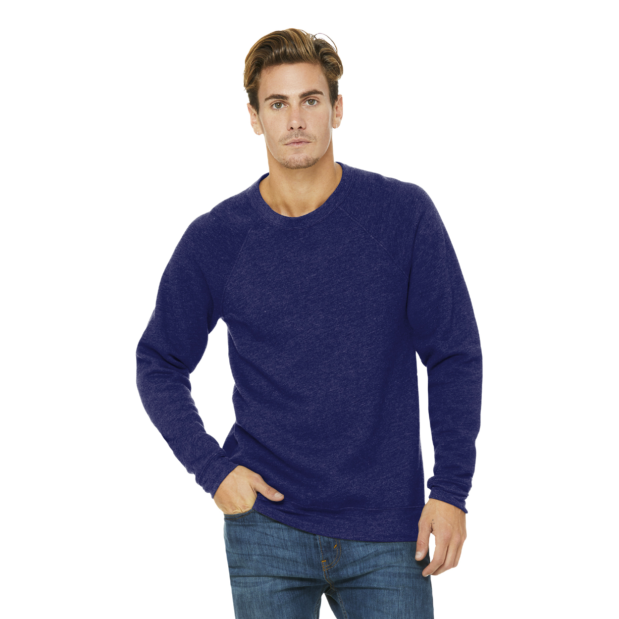 BELLA+CANVAS Unisex Sponge Fleece Raglan Sweatshirt Decorated