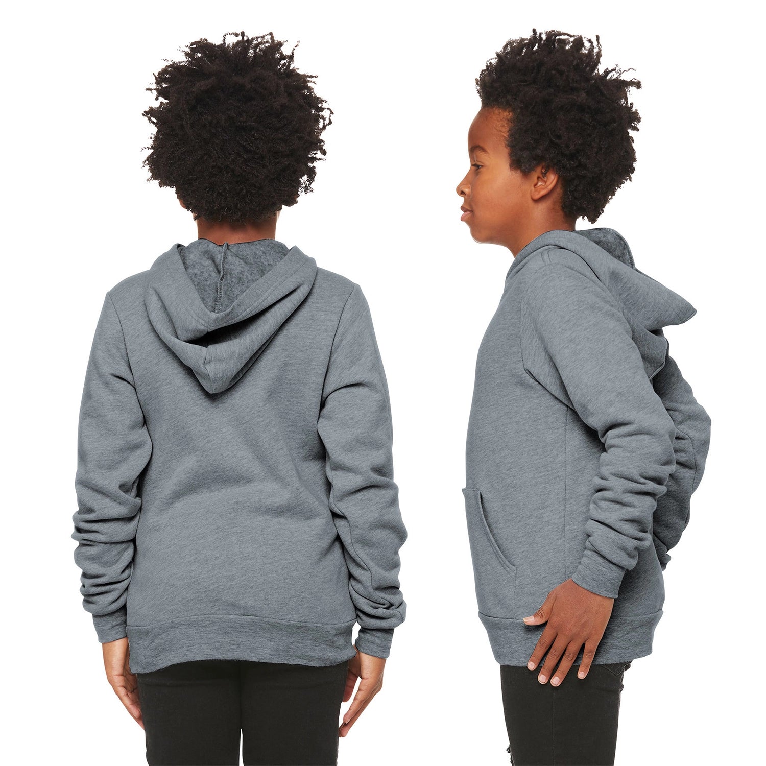 BELLA+CANVAS Decorated Youth Sponge Fleece Pullover Hoodie