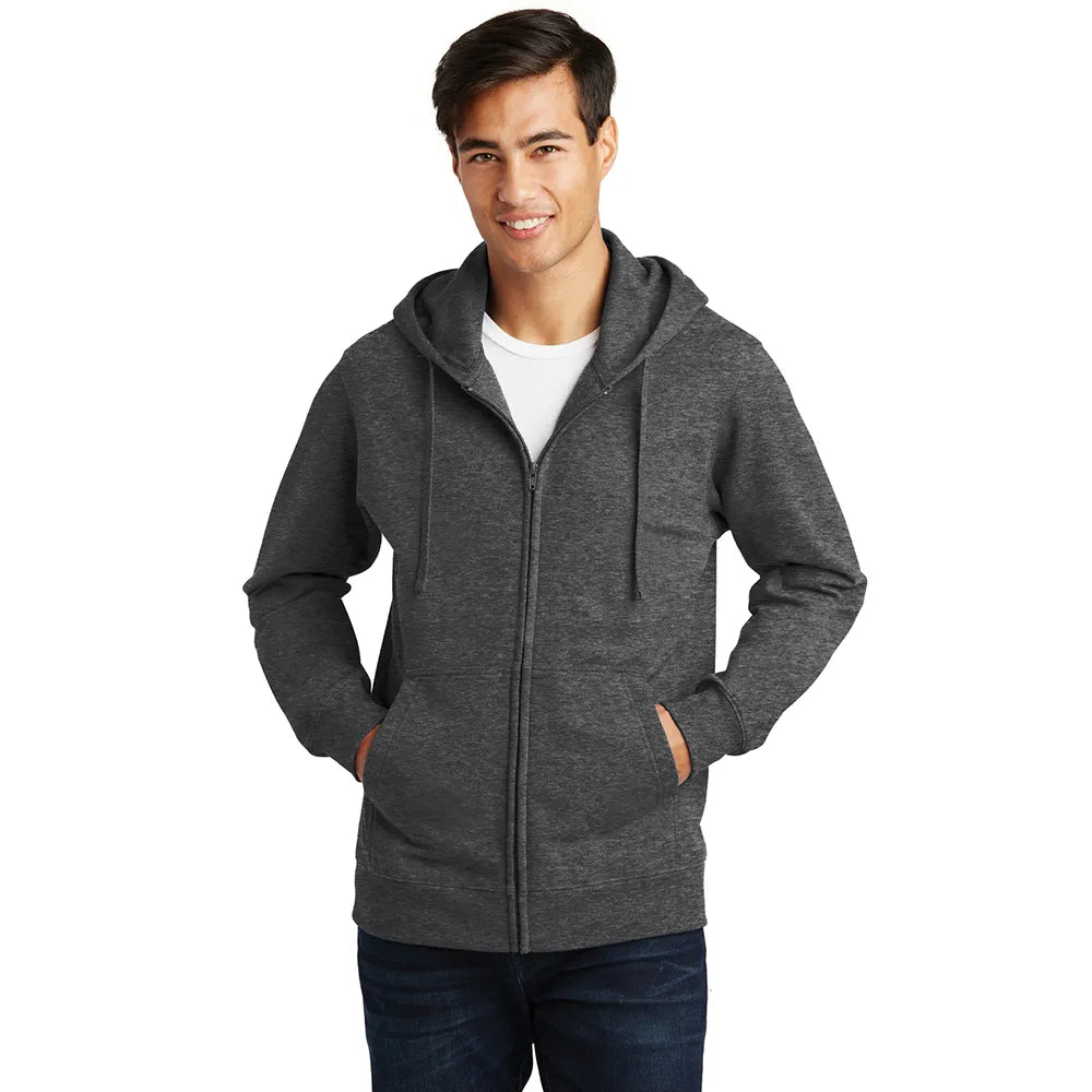 Port & Company Fan Favorite Fleece Full-Zip Hooded Sweatshirt Decorated