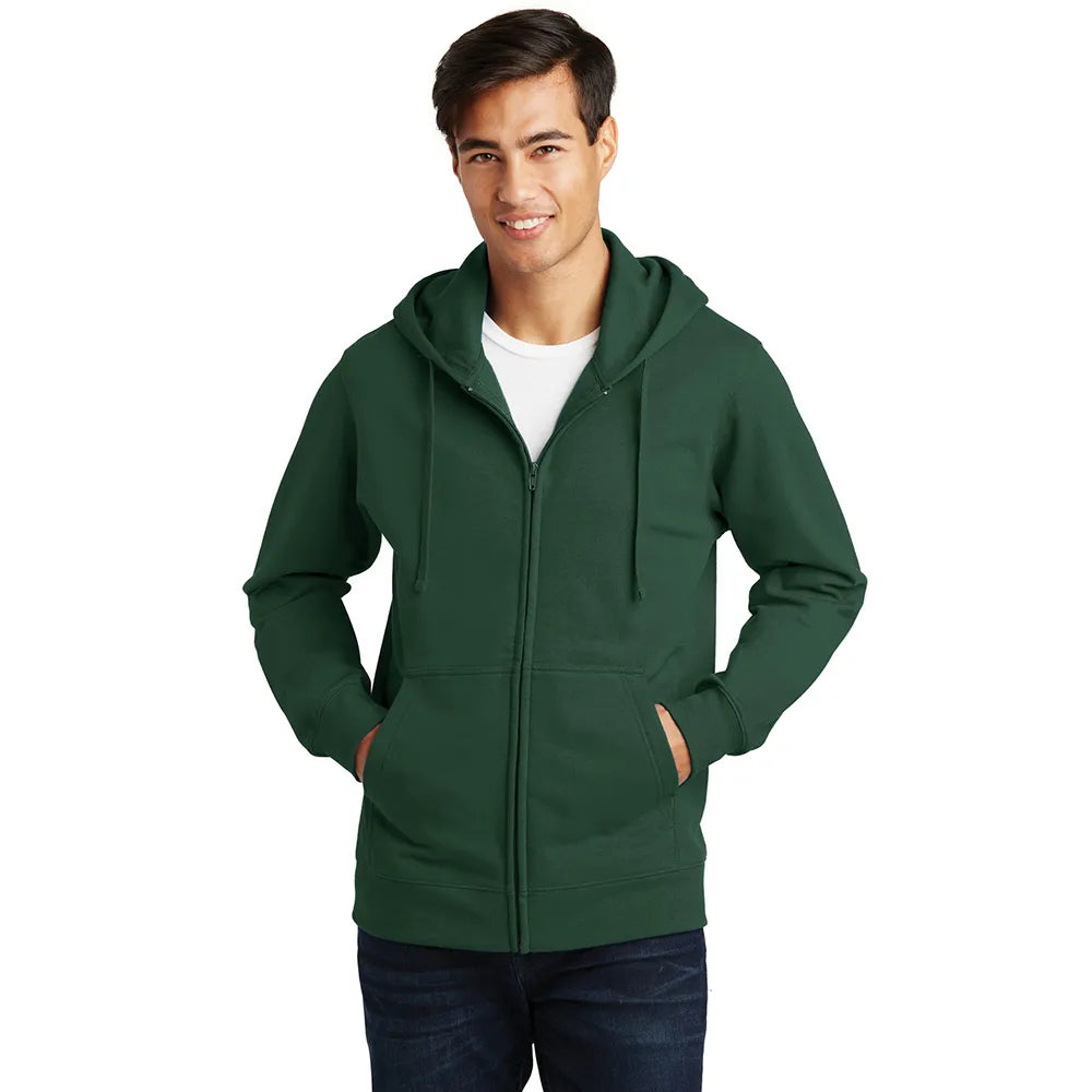 Port & Company Fan Favorite Fleece Full-Zip Hooded Sweatshirt Decorated