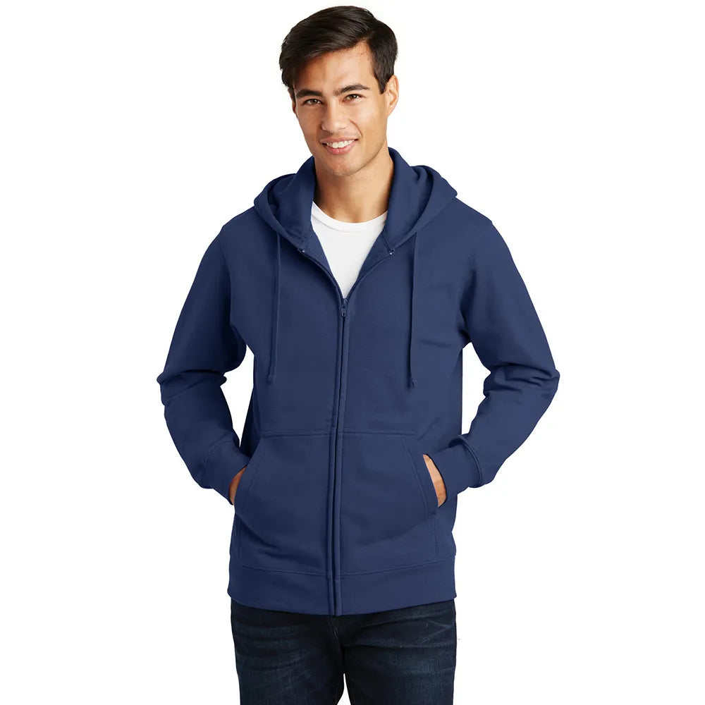 Port & Company Fan Favorite Fleece Full-Zip Hooded Sweatshirt Decorated