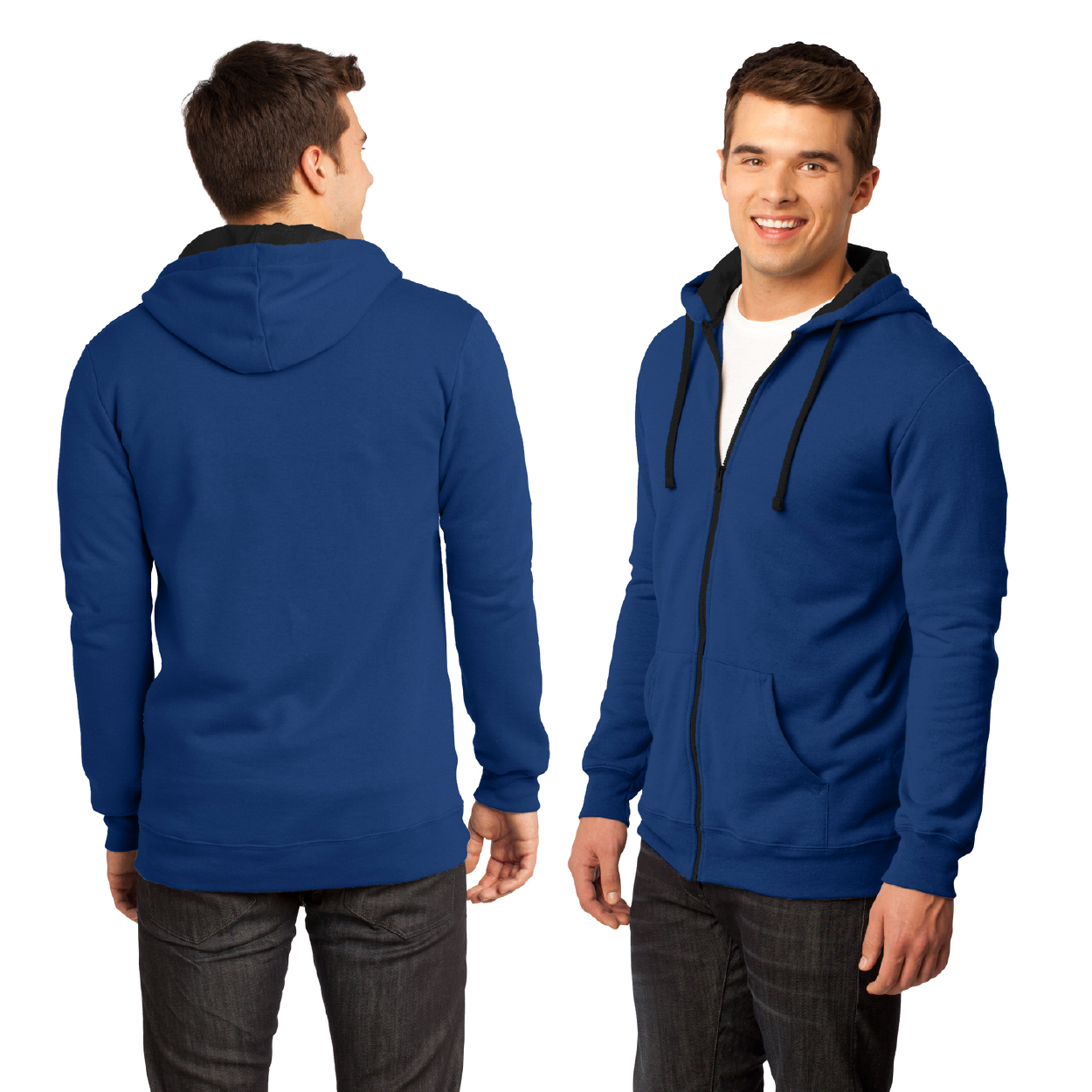 District The Concert Fleece Full-Zip Hoodie Decorated