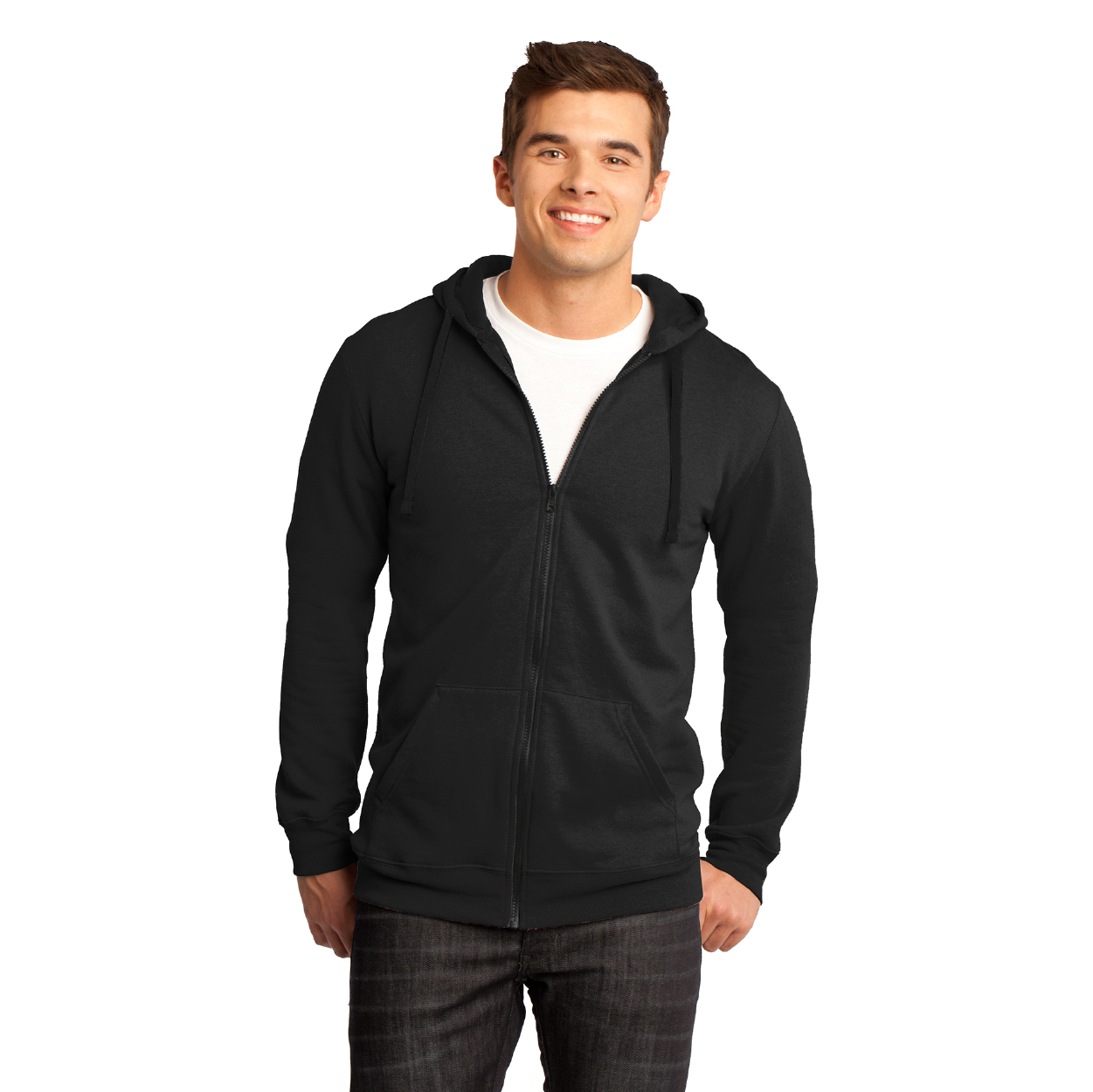 District The Concert Fleece Full-Zip Hoodie Decorated