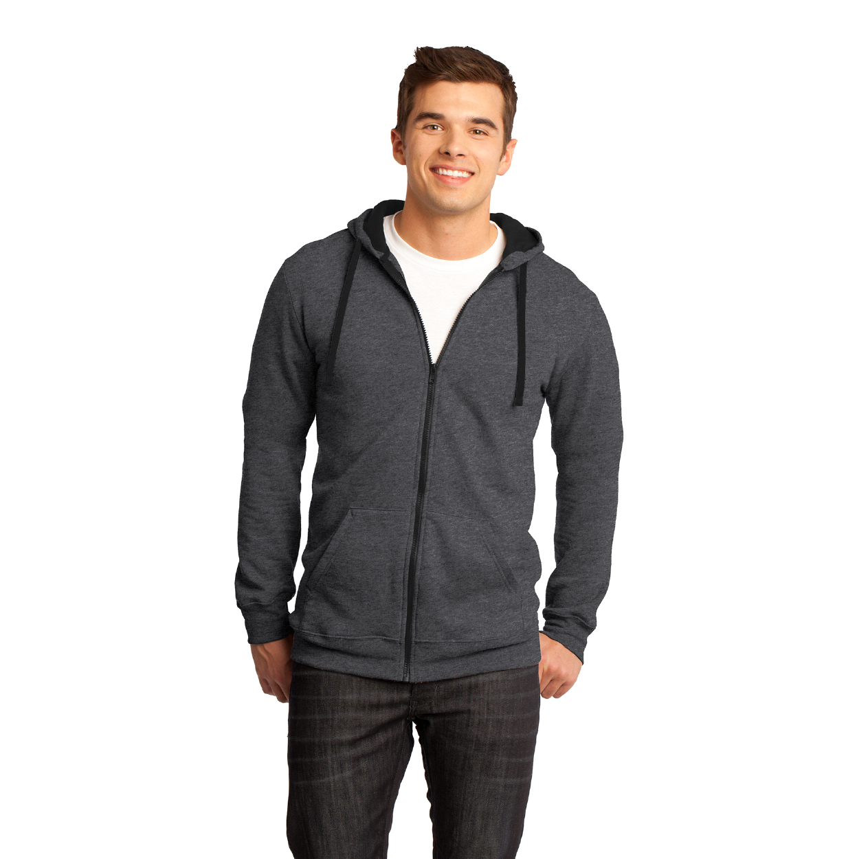 District The Concert Fleece Full-Zip Hoodie Decorated