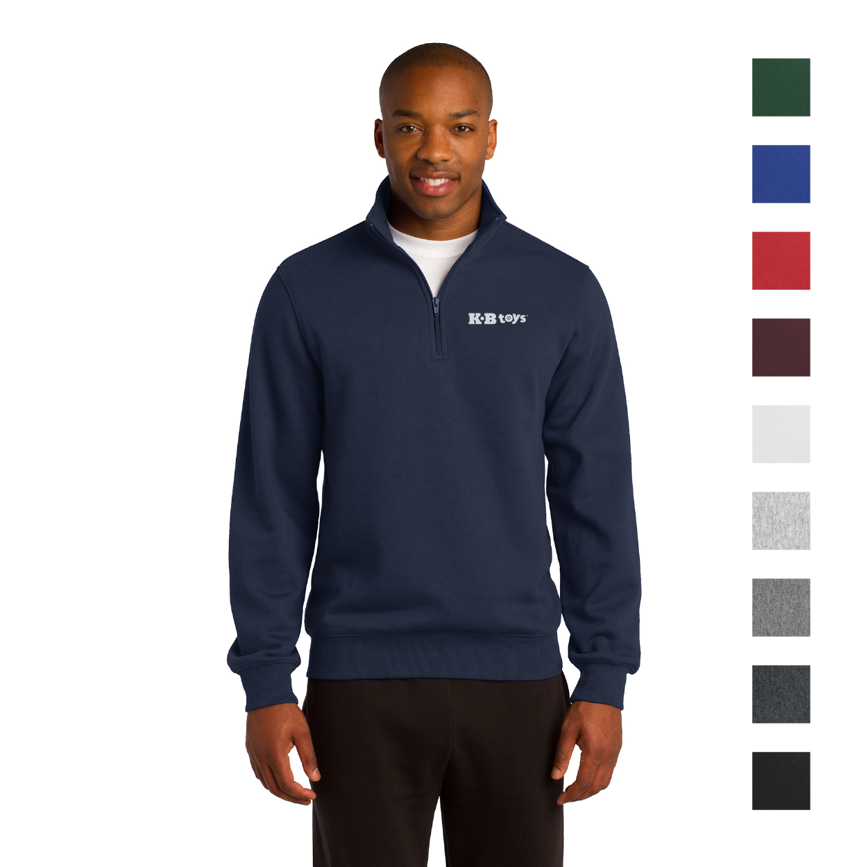 Sport-Tek 1/4-Zip Sweatshirt Decorated - Athletic Grey Heather (PMS 7540C)