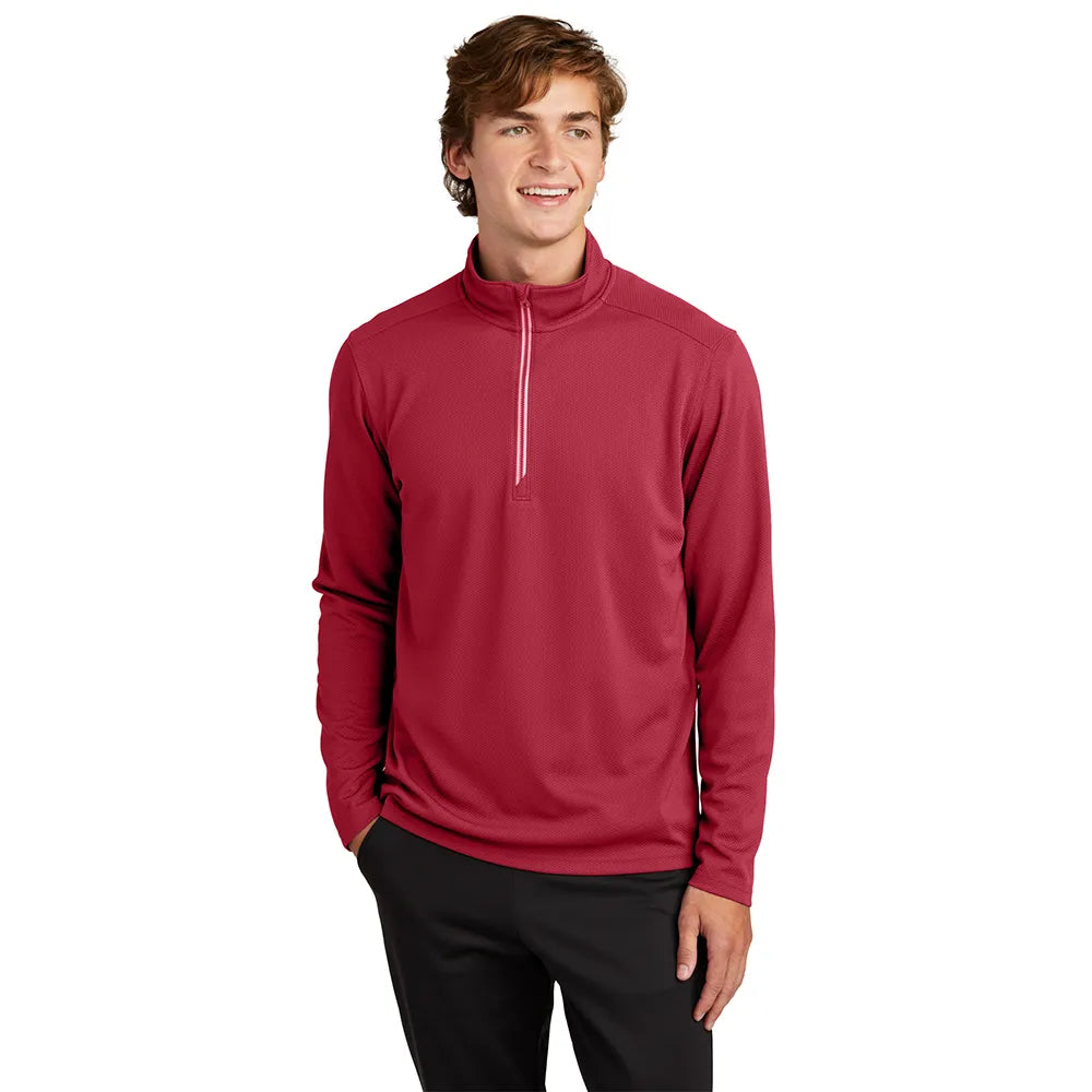 Sport-Tek Sport-Wick Textured 1/4-Zip Pullover Decorated