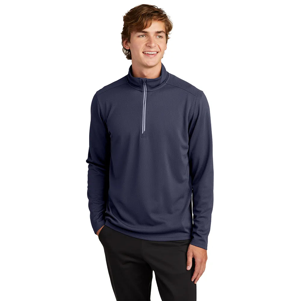Sport-Tek Sport-Wick Textured 1/4-Zip Pullover Decorated