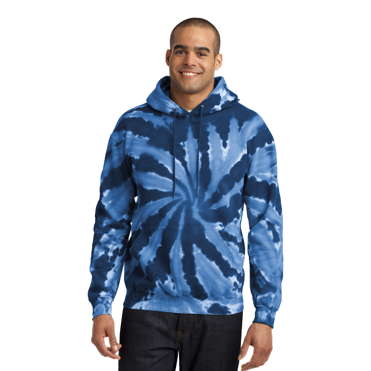 Port & Company Tie-Dye Pullover Hooded Sweatshirt Decorated