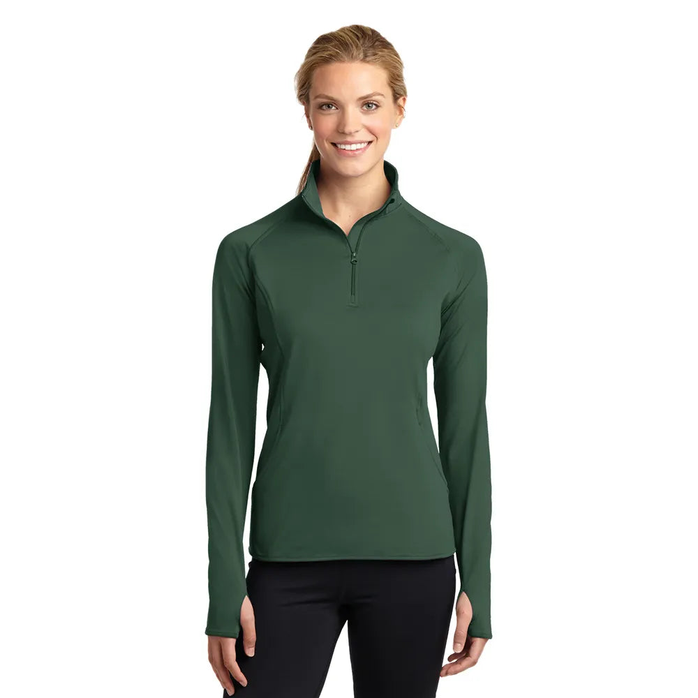 Sport-Tek Women's Sport-Wick Stretch 1/4-Zip Pullover Decorated
