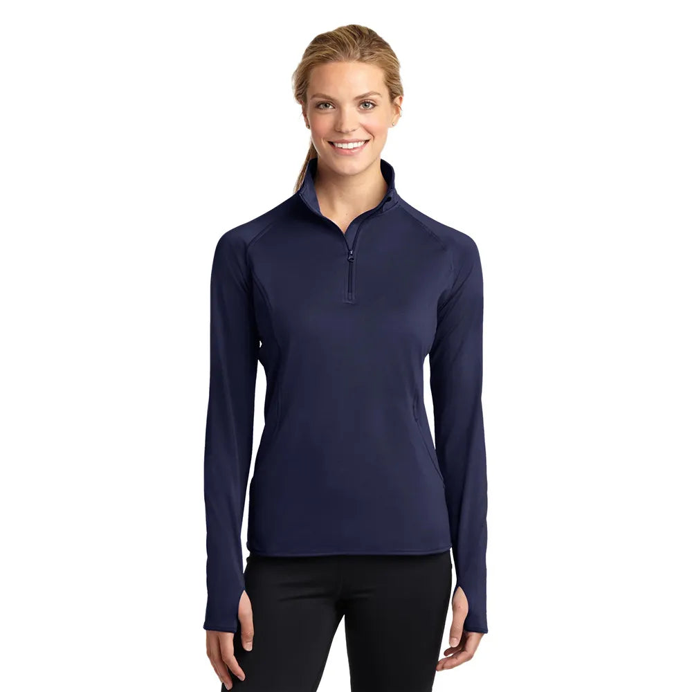 Sport-Tek Women's Sport-Wick Stretch 1/4-Zip Pullover Decorated