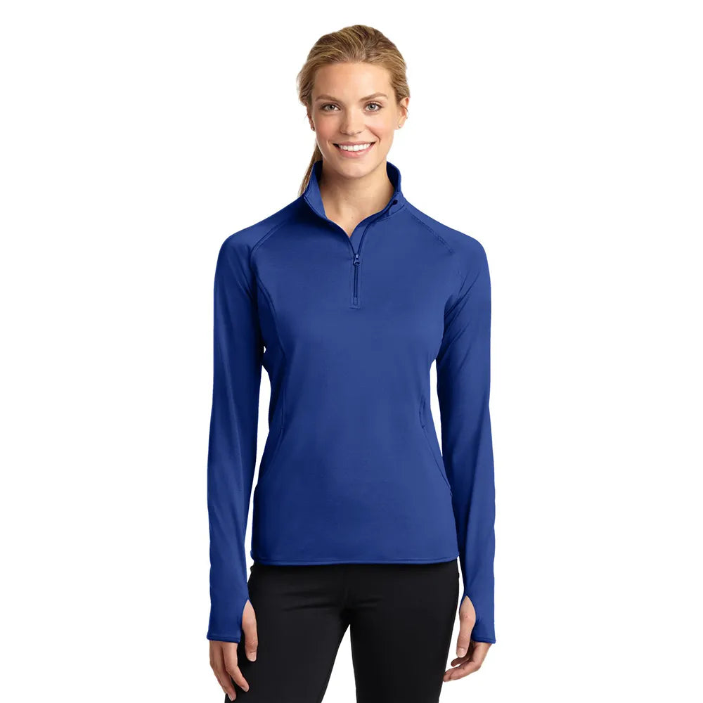Sport-Tek Women's Sport-Wick Stretch 1/4-Zip Pullover Decorated